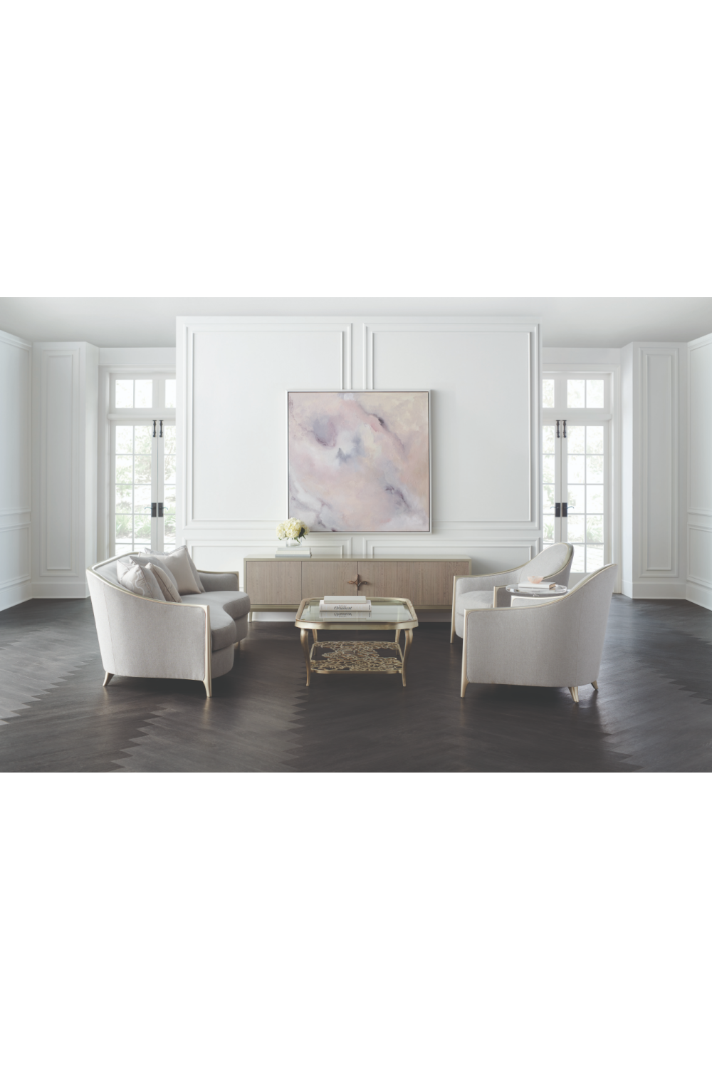 Glass Cocktail Table | Caracole Flower Power | Caracole.eu.com