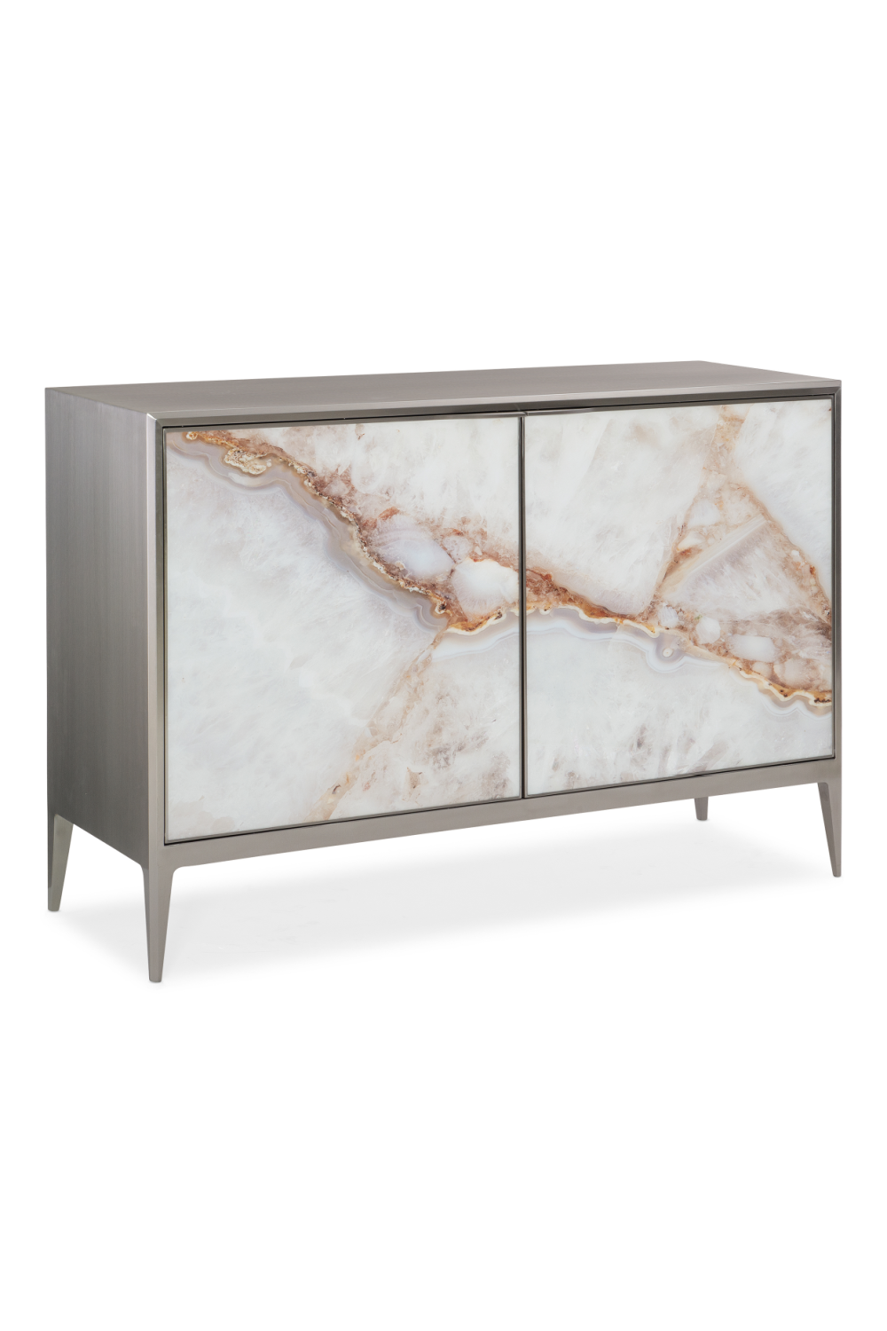 Patterned White Agate Cabinet | Caracole Rock Steady | Caracole.eu.com