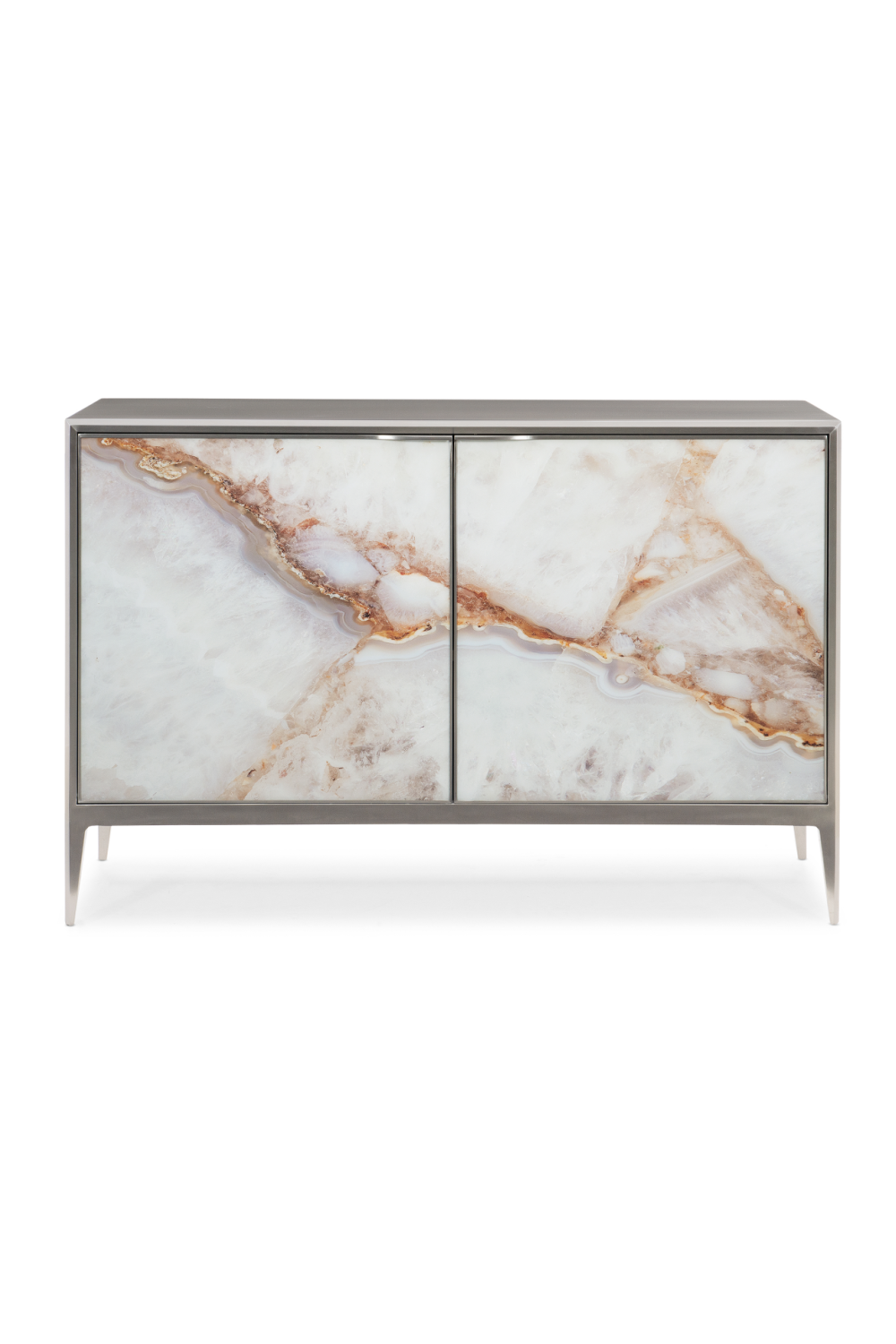 Patterned White Agate Cabinet | Caracole Rock Steady | Caracole.eu.com
