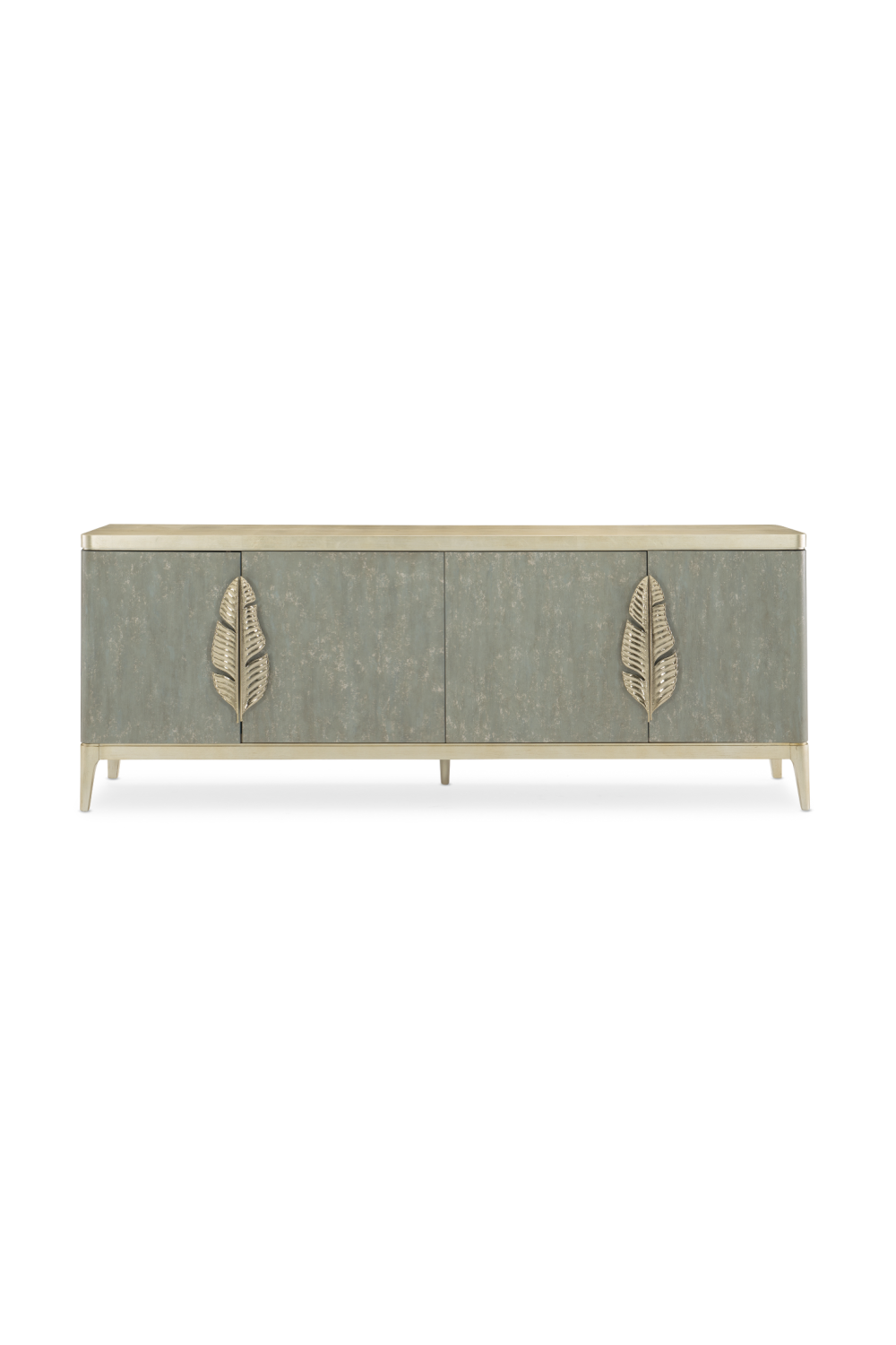 Gold Palm Accent Sideboard | Caracole Waterside | Caracole.eu.com