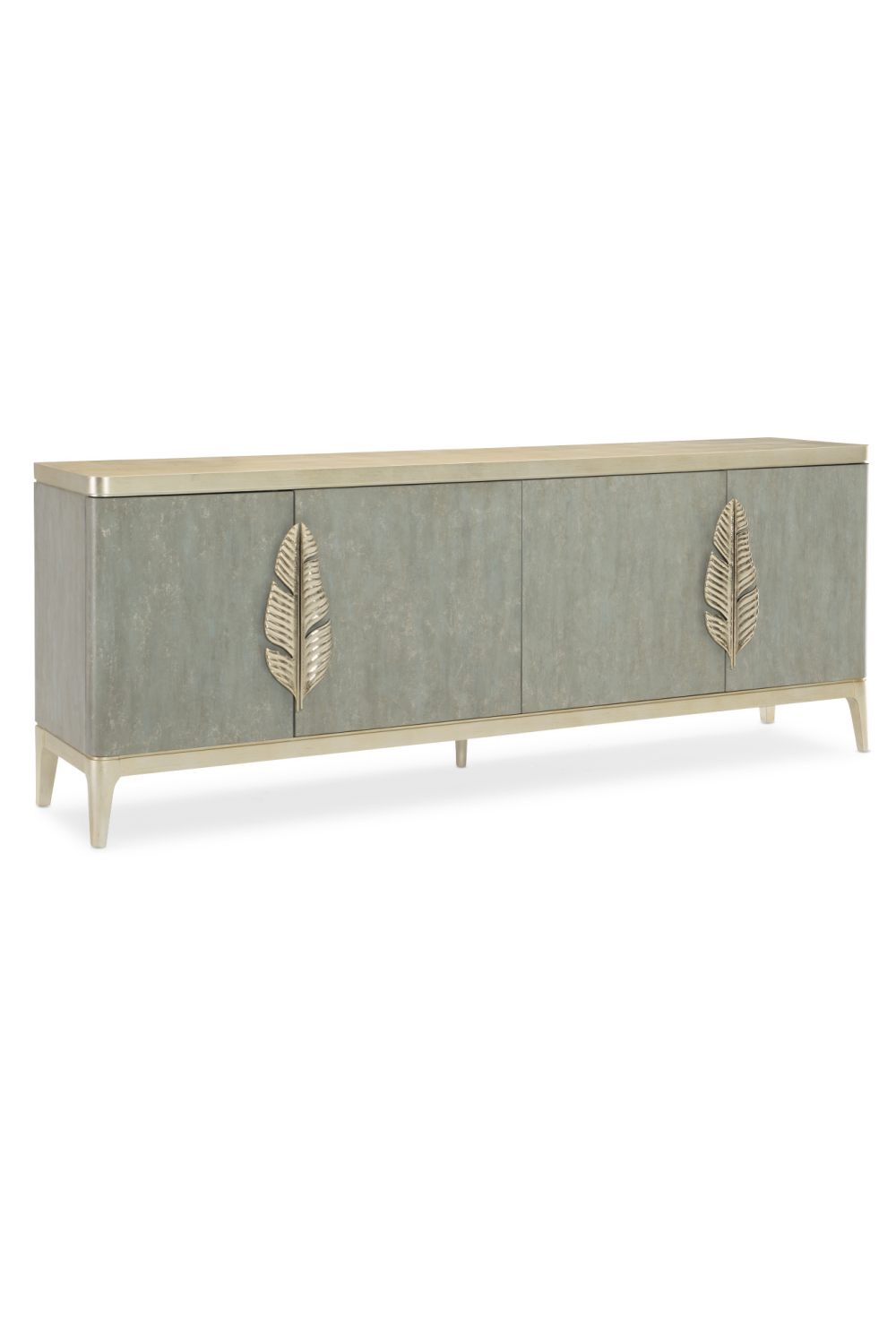 Gold Palm Accent Sideboard | Caracole Waterside | Caracole.eu.com