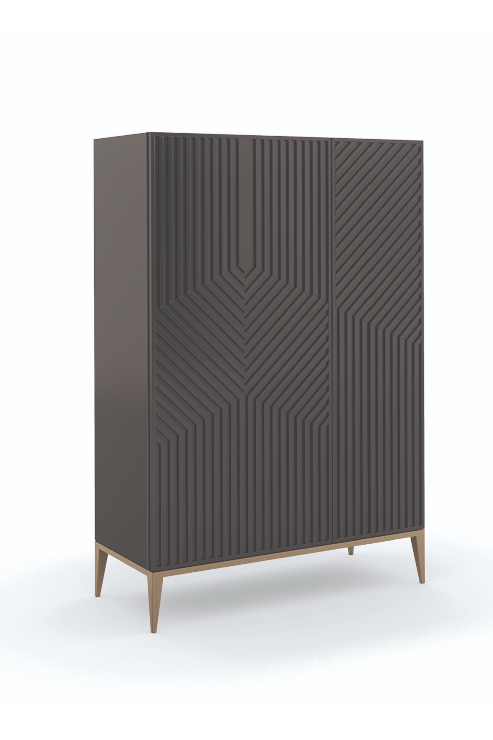 Dark Brown Graphic Cabinet | Caracole Out of Line | Caracole.eu.com
