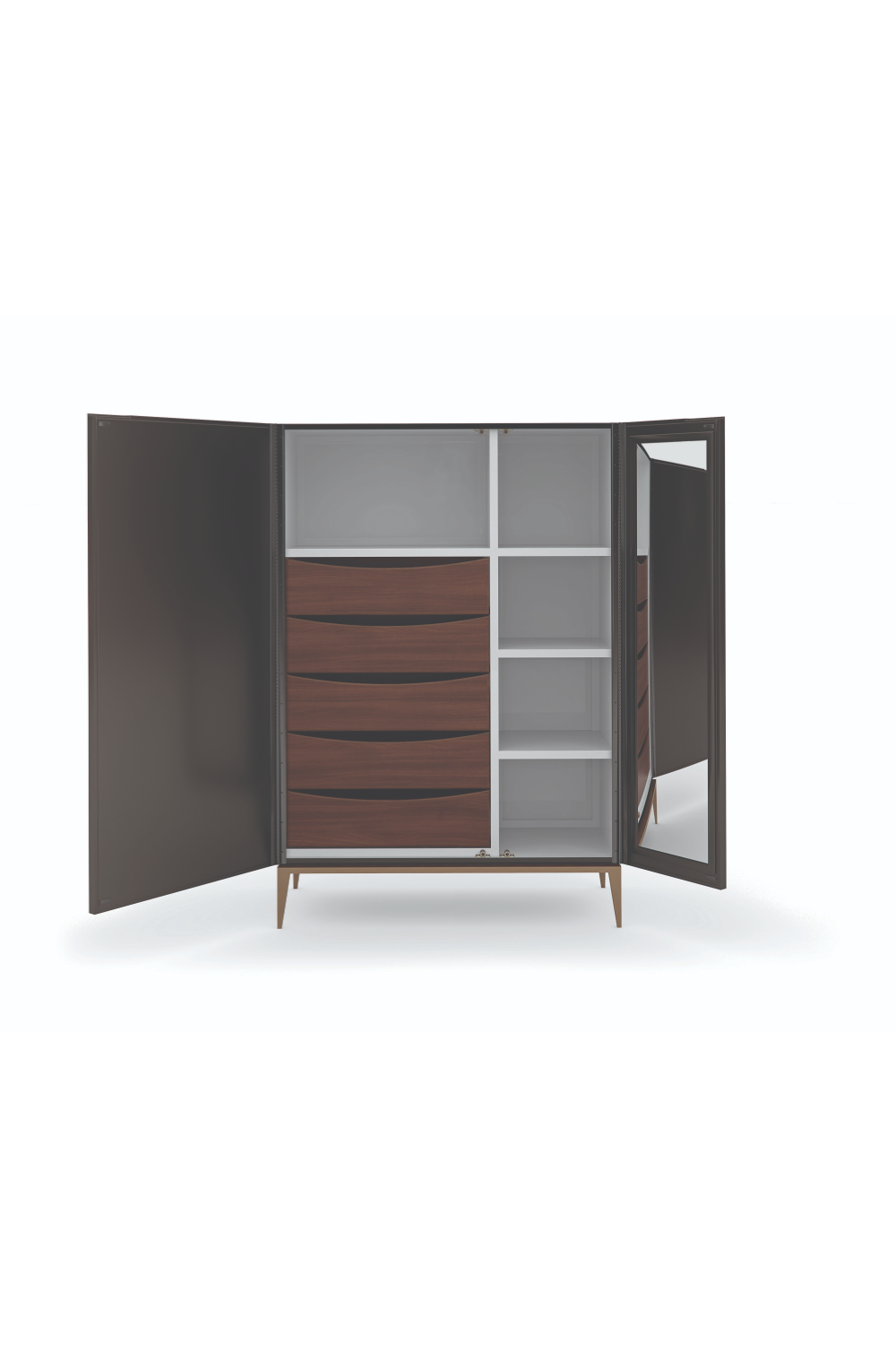Dark Brown Graphic Cabinet | Caracole Out of Line | Caracole.eu.com