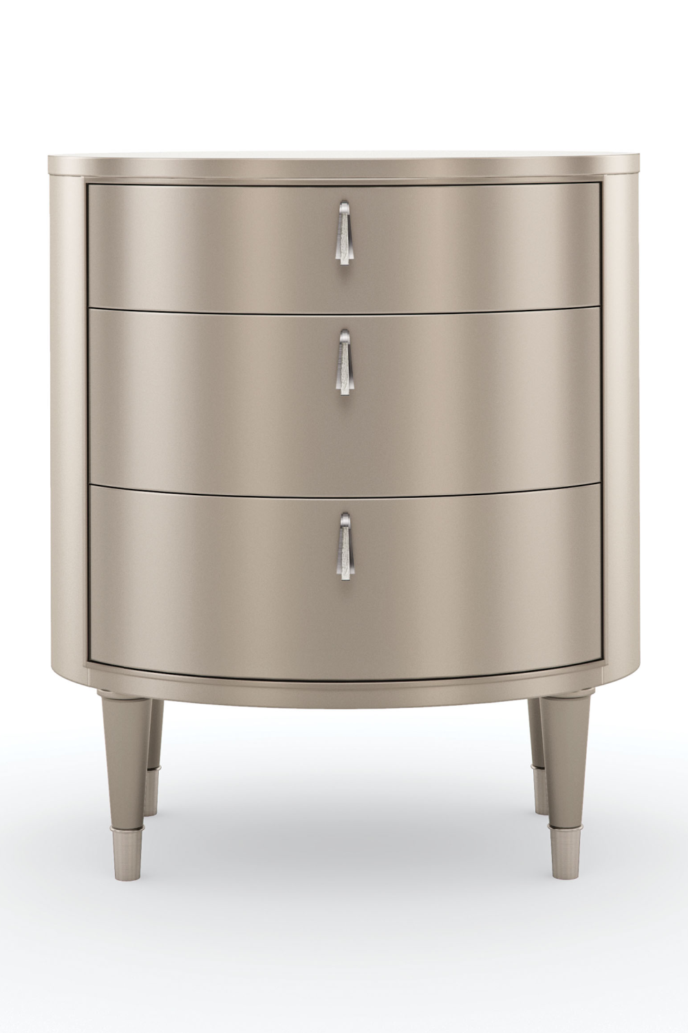Oval Silver Nightstand | Caracole Bedside Beauty | Oroa.com