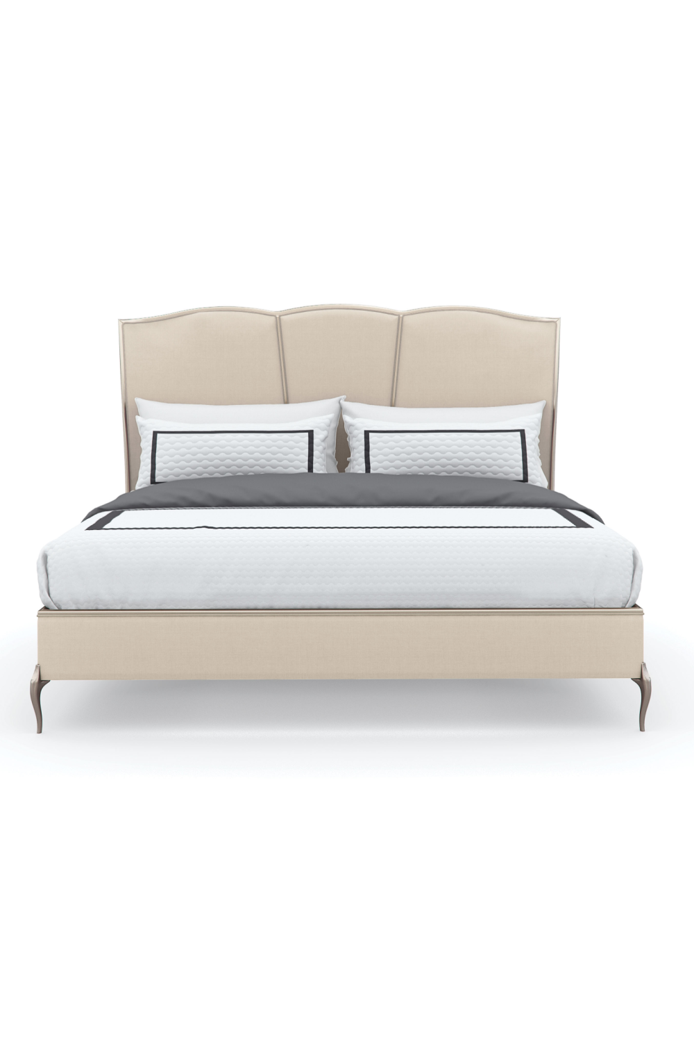 Silver Framed Modern Bed | Caracole Un-Deux-Trois | Caracole.eu.com