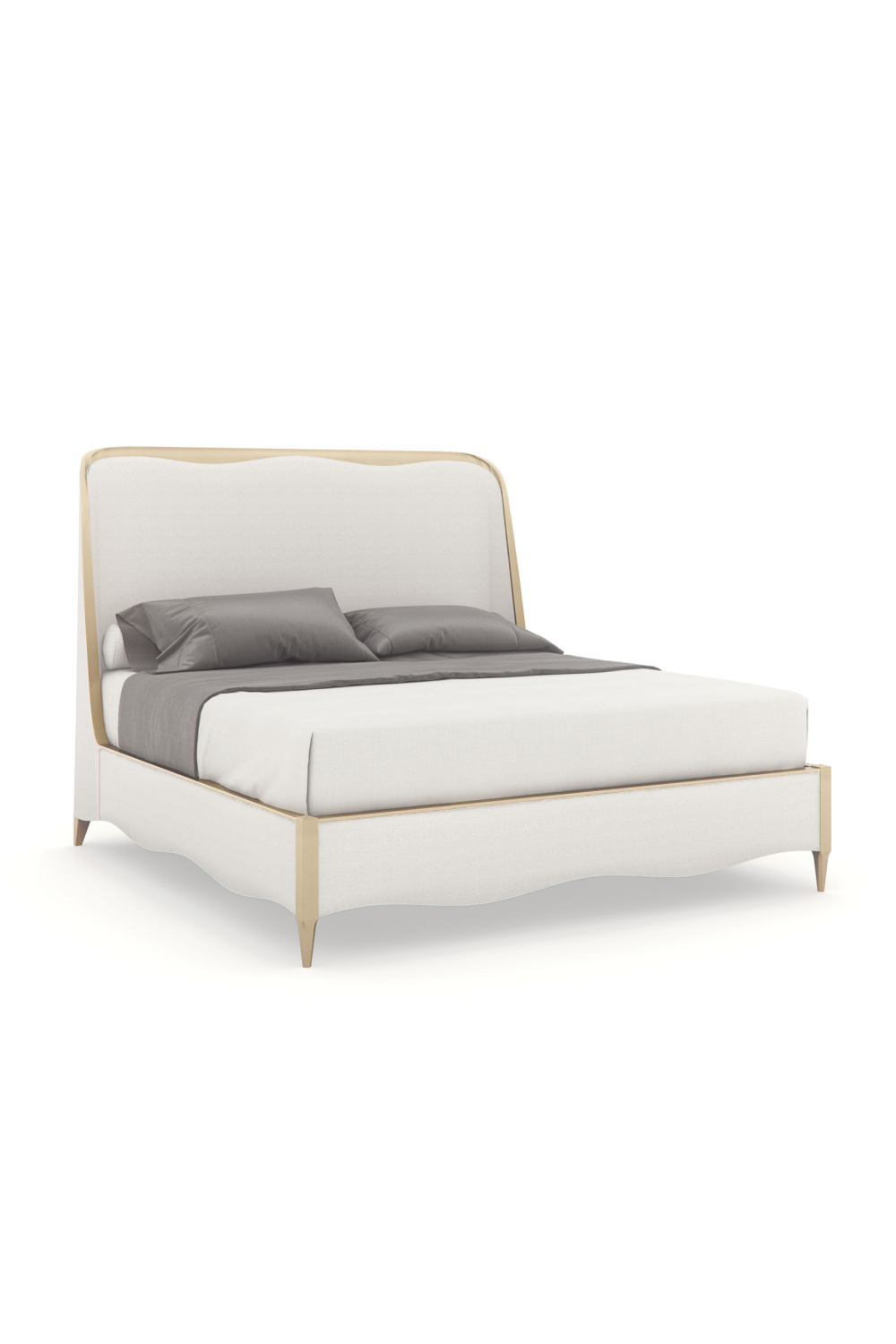 White Modern California King Bed | Caracole Deep Sleep | Caracole.eu.com