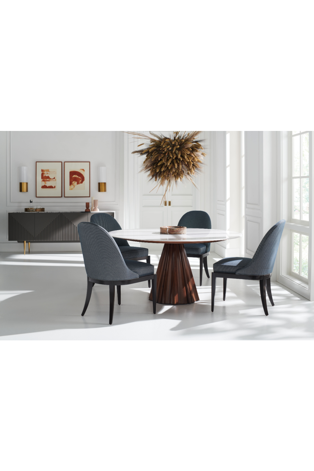 White Marble Dining Table | Caracole All Natural | Caracole.eu.com