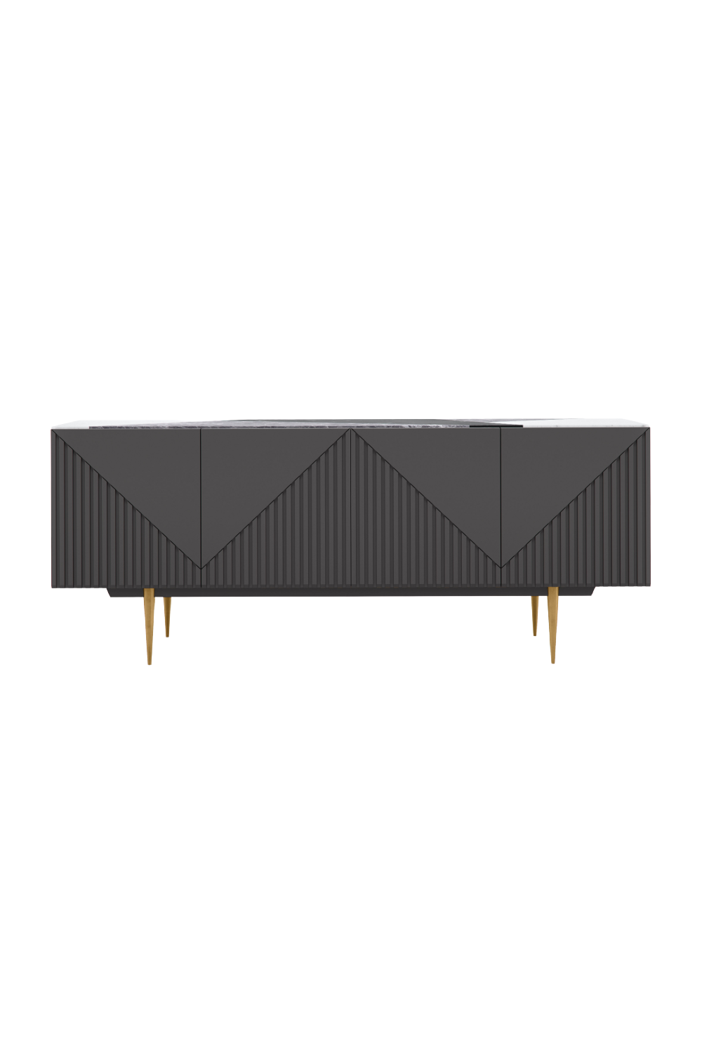 Slatted Modern Sideboard | Caracole Over The Edge | Caracole.eu.com