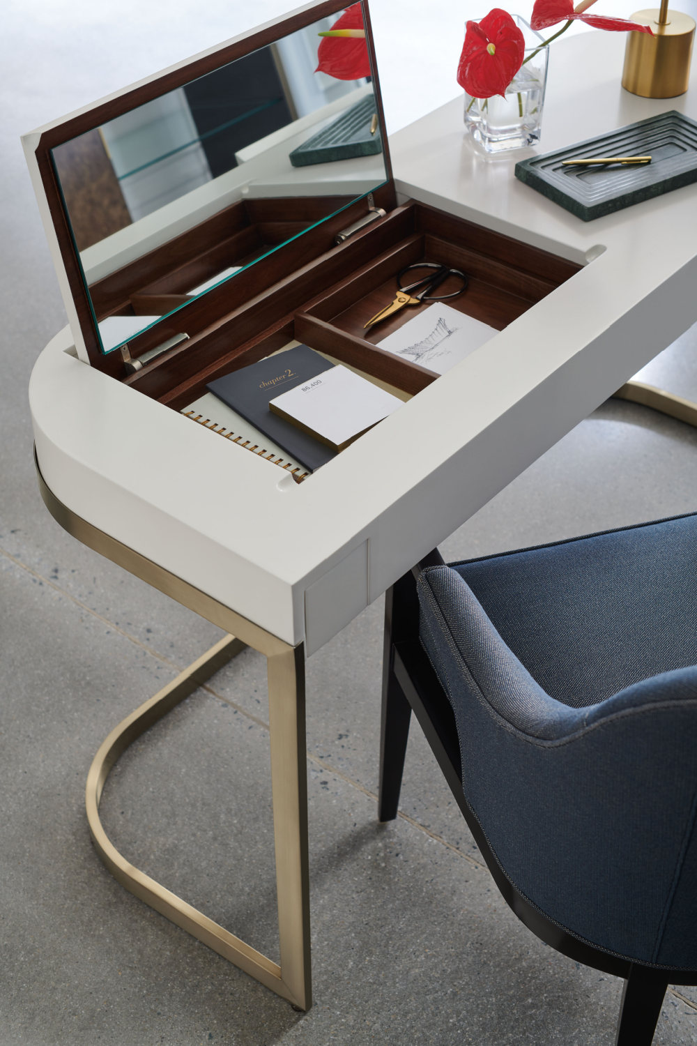 Blue Modern Dining Chair | Caracole Natural Choice | Caracole.eu.com