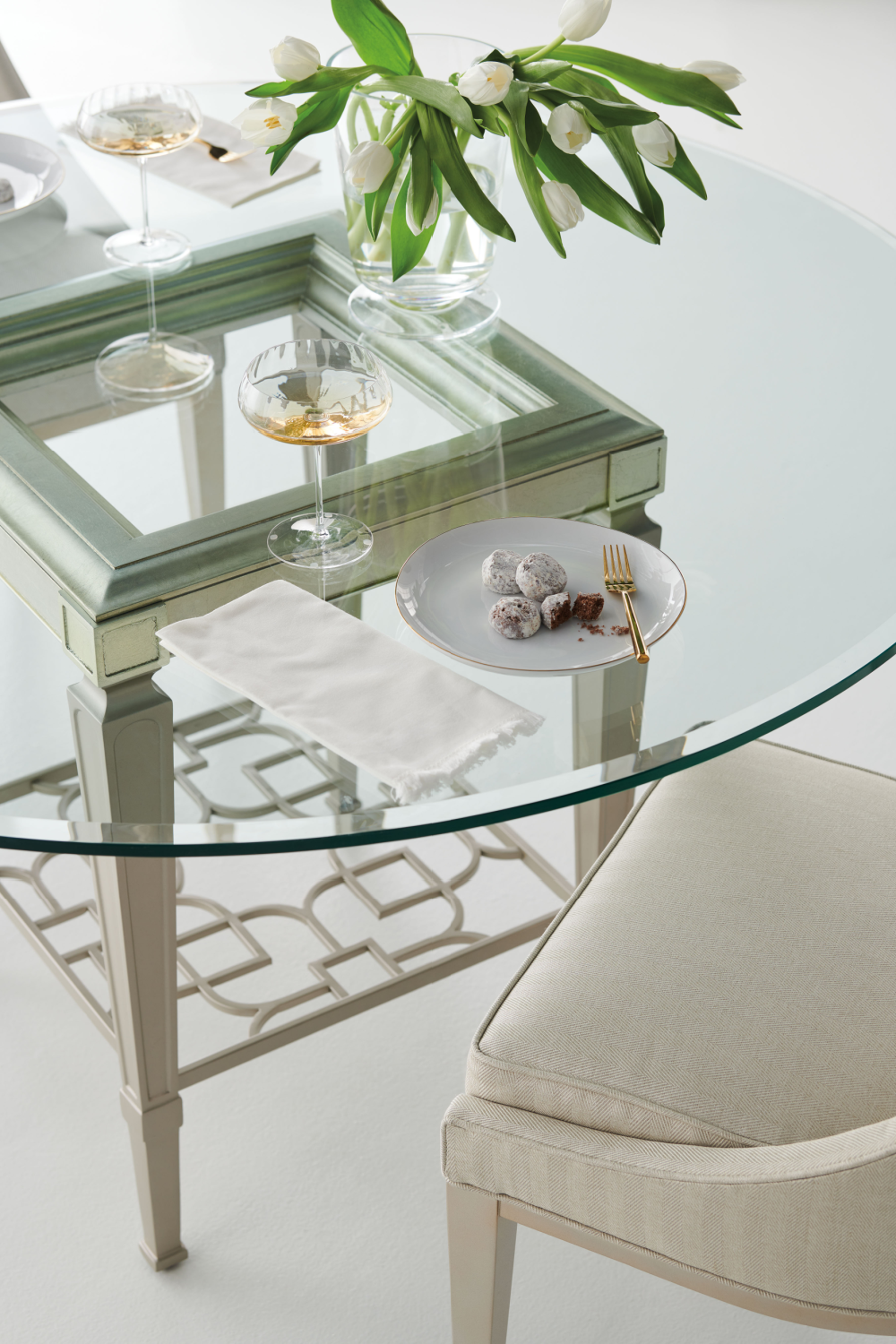 Tapered Back Side Chair | Caracole Tall Order | Caracole.eu.com