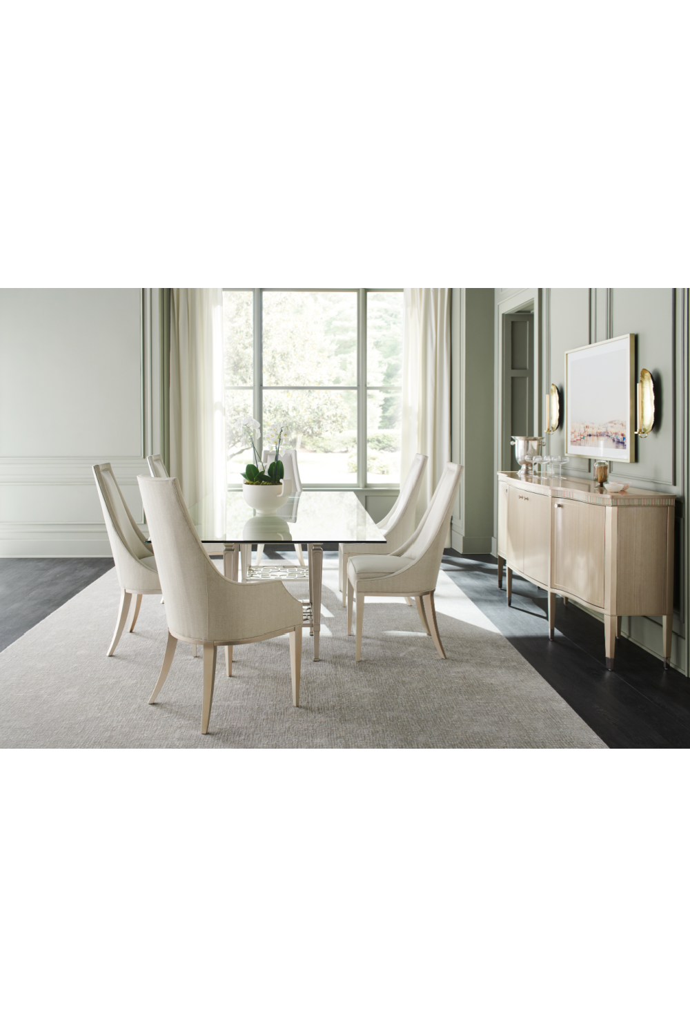 Tapered Back Side Chair | Caracole Tall Order | Caracole.eu.com