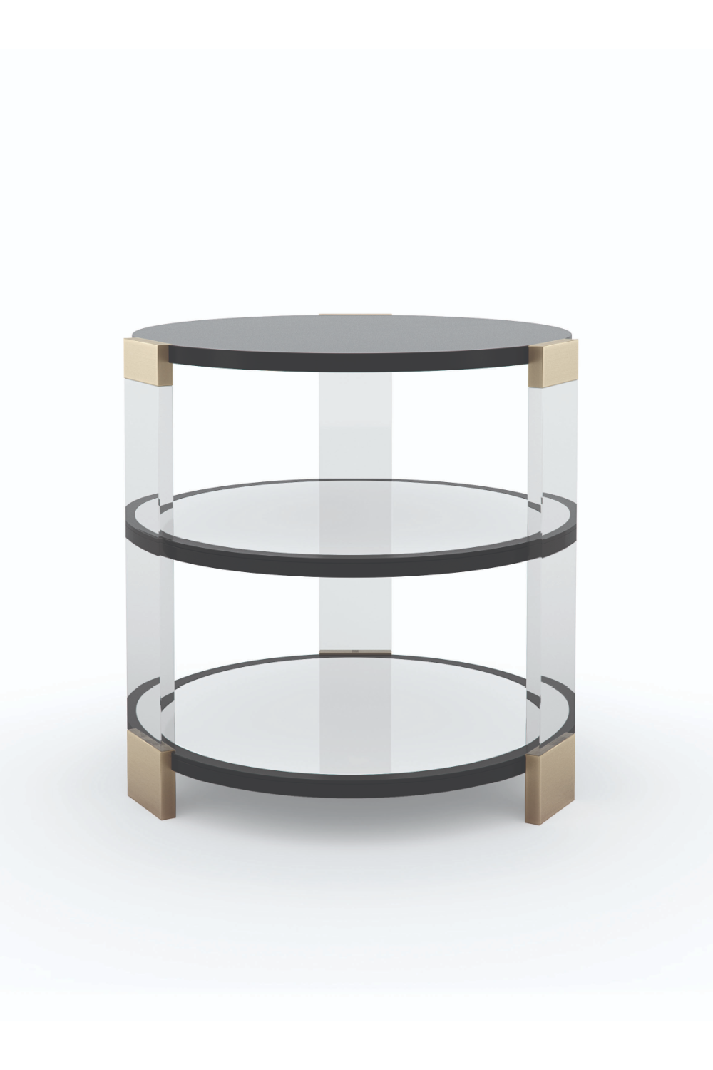 Round Mirrored Side Table | Caracole Go Around It | Caracole.eu.com