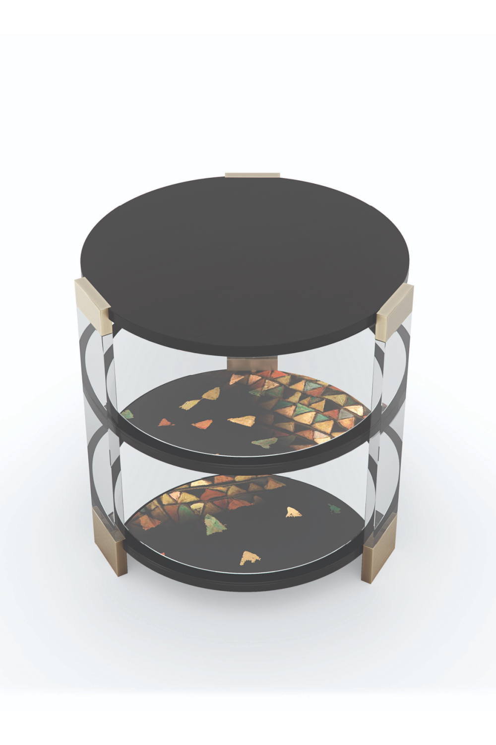 Round Mirrored Side Table | Caracole Go Around It | Caracole.eu.com