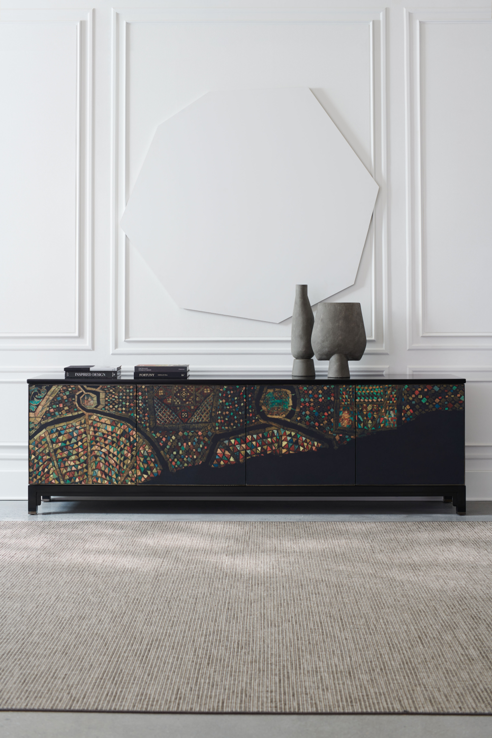 Art Printed Wooden Sideboard | Caracole Mosaic | Caracole.eu.com