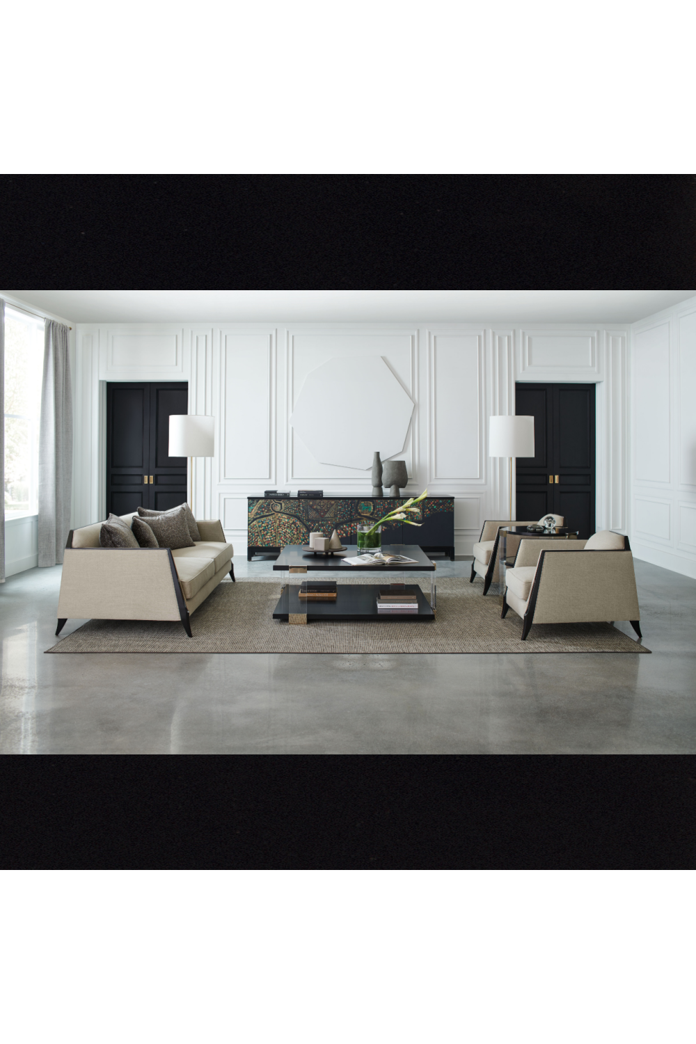 Art Printed Wooden Sideboard | Caracole Mosaic | Caracole.eu.com