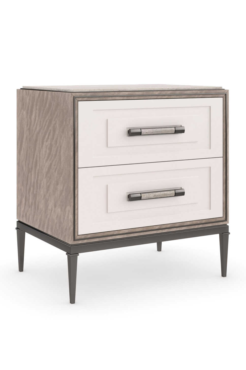 Wood Modern 2-Drawer Nightstand | Caracole I'm Impressed | Oroa.com