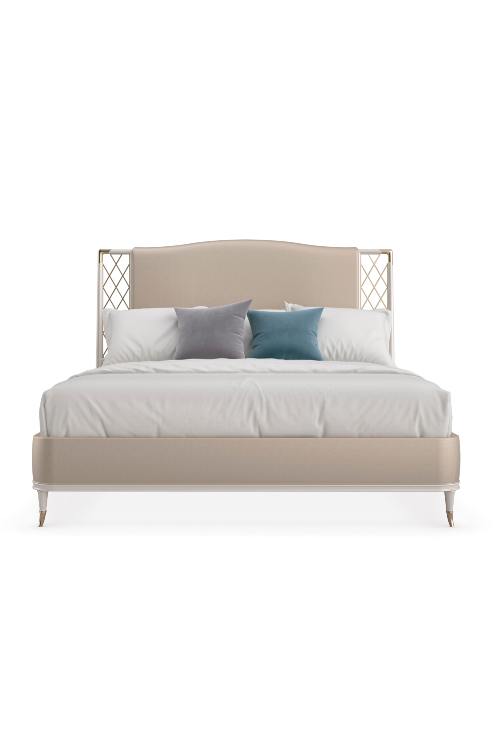 Beige Metal Trellis Bed | Caracole Star Of The Night | Caracole.eu.com