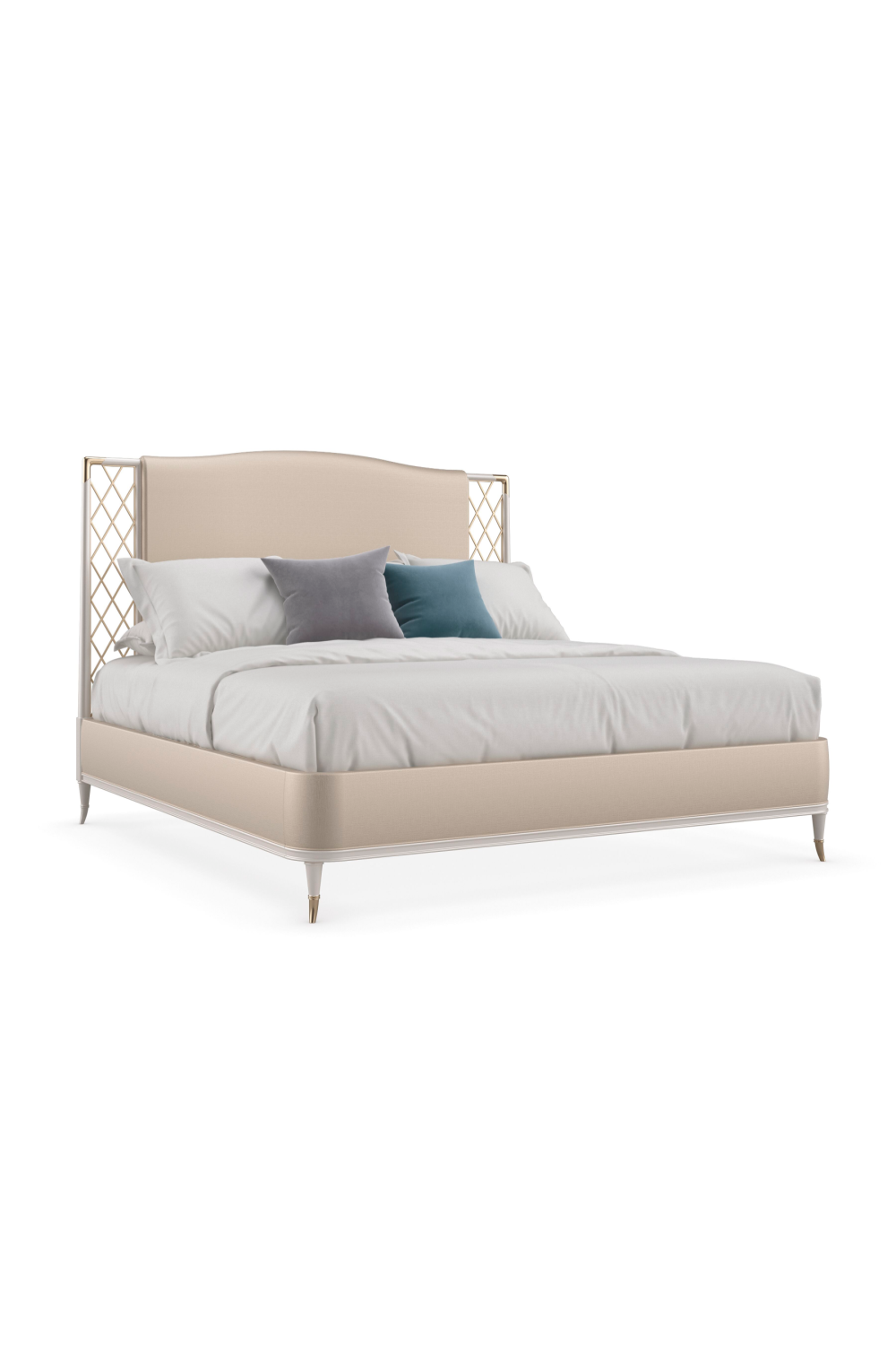 Beige Metal Trellis Bed | Caracole Star Of The Night | Caracole.eu.com