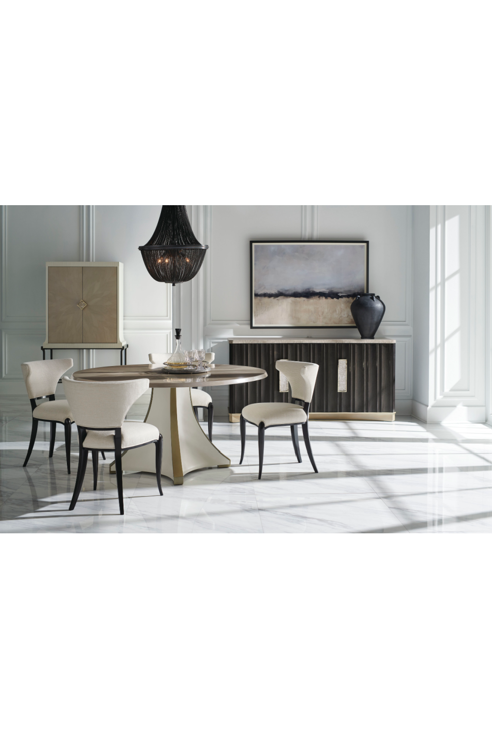 Modern Winged Dining Chairs | Caracole Be My Guest | Caracole.eu.com