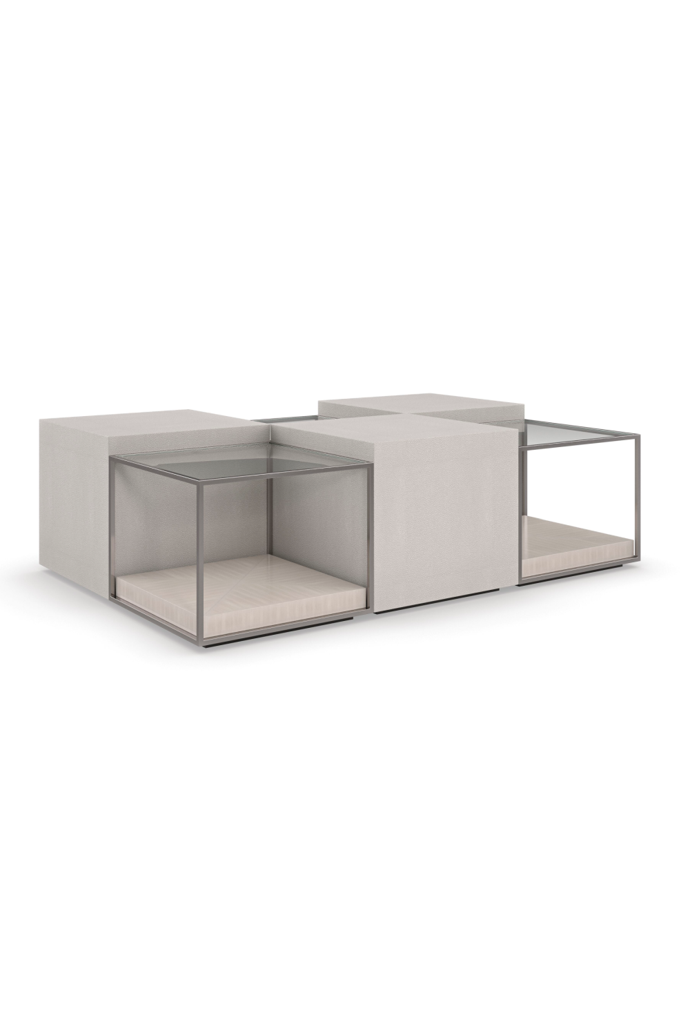 Shagreen Cube Cocktail Table | Caracole Solid Ground | Caracole.eu.com