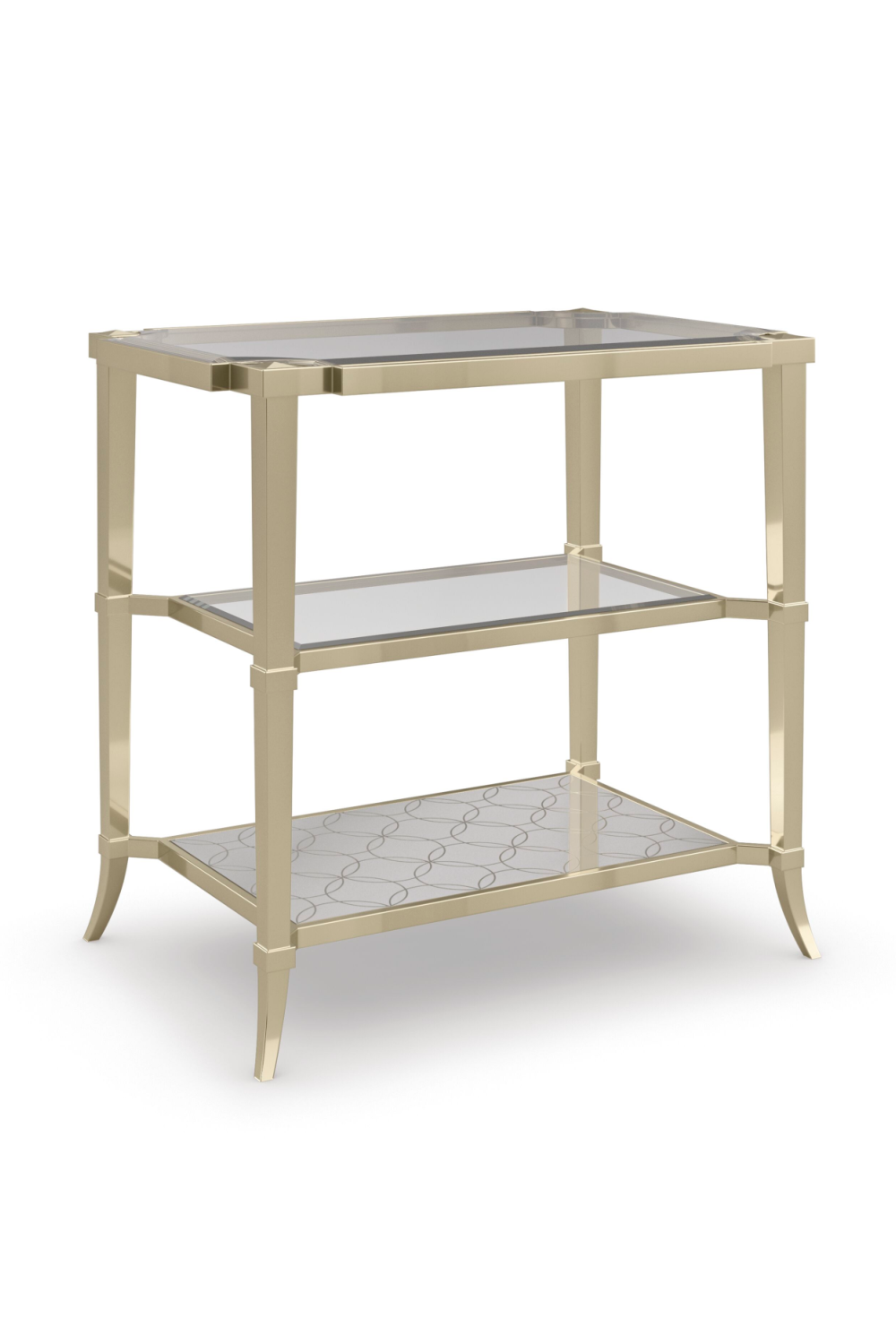 Gold Three-Tiered End Table | Caracole Third Times A Charm | Caracole.eu.com