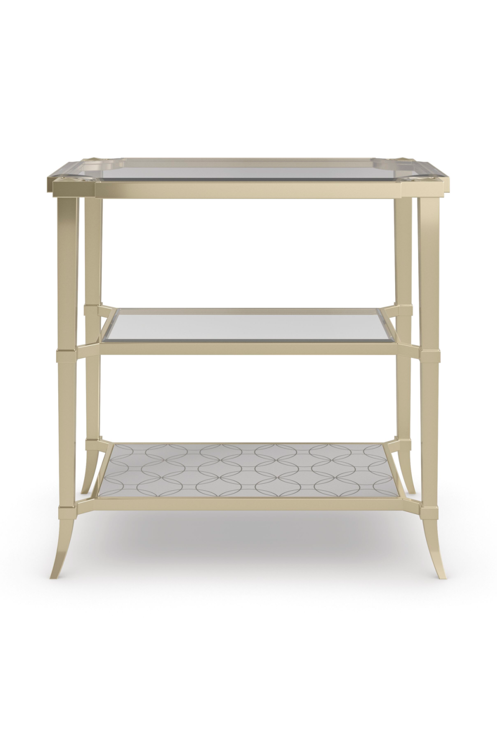 Gold Three-Tiered End Table | Caracole Third Times A Charm | Caracole.eu.com