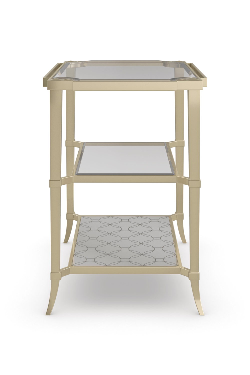 Gold Three-Tiered End Table | Caracole Third Times A Charm | Caracole.eu.com