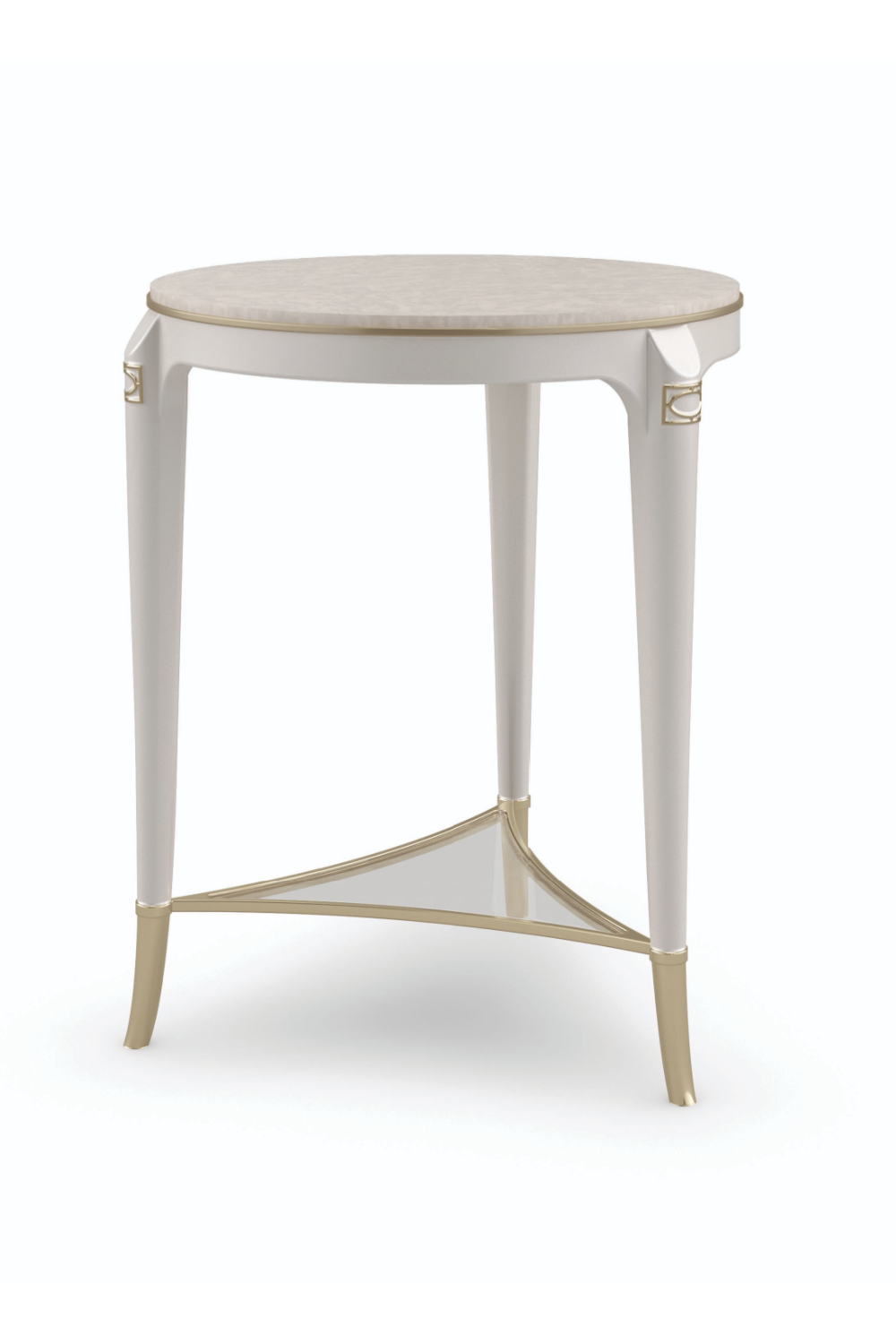 Cream Round Modern Side Table | Caracole Matched Up | Caracole.eu.com