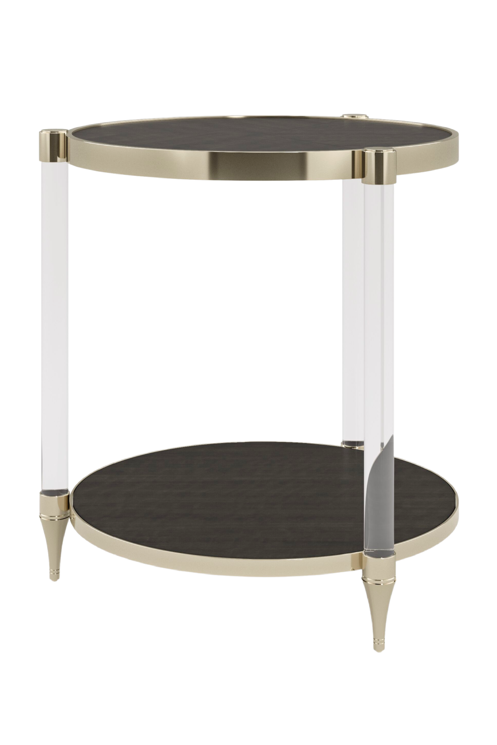 Acrylic Post Side Table | Caracole End Game | Caracole.eu.com