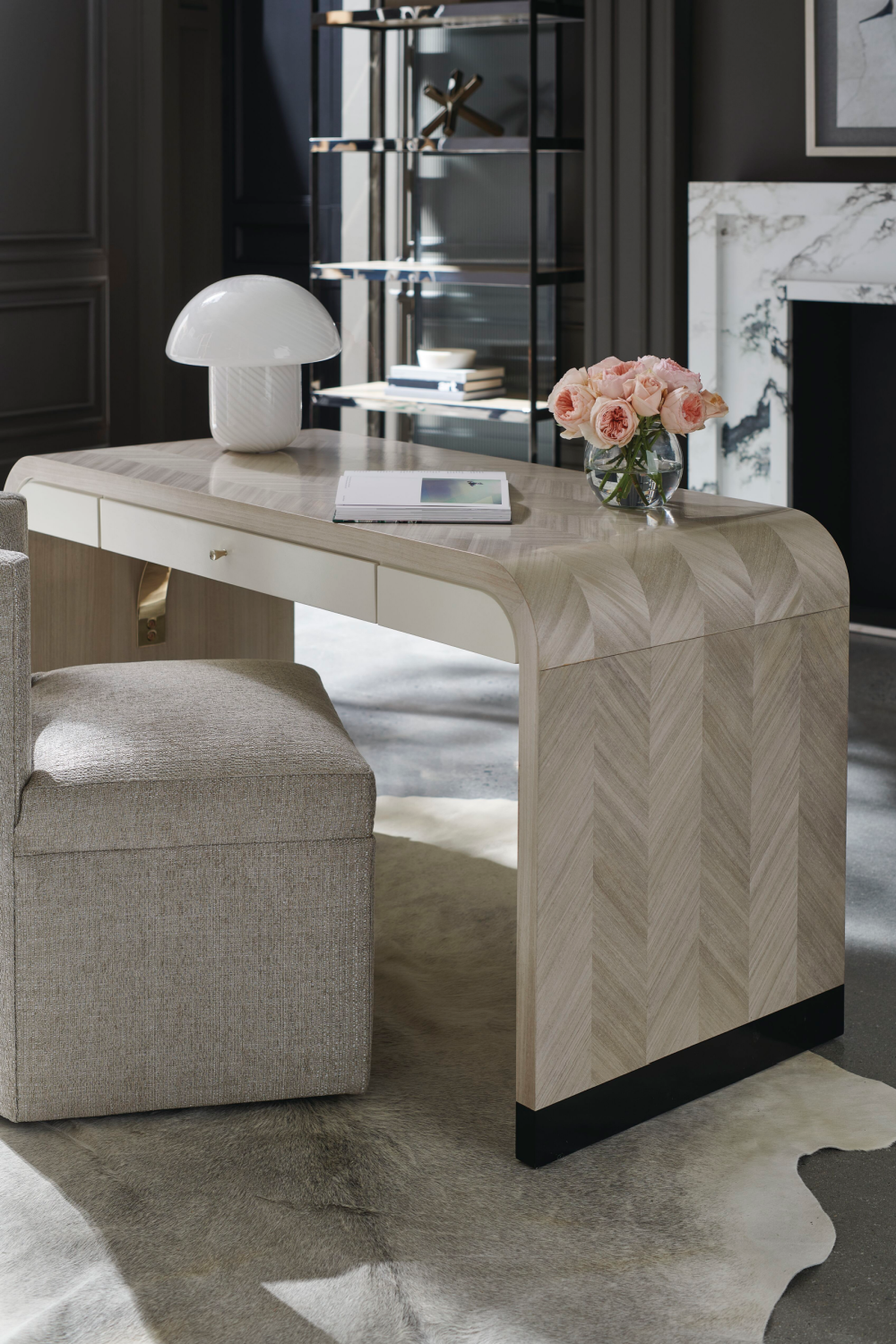Herringbone Patterned Desk | Caracole Free Fall | Caracole.eu.com