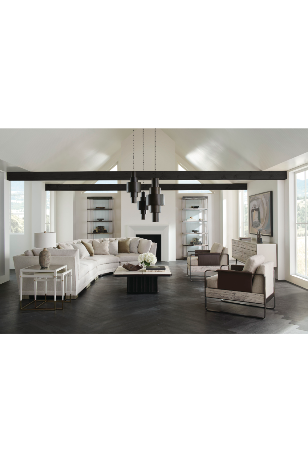 Pearl White Nesting Side Tables (2) | Caracole Better Together | Caracole.eu.com