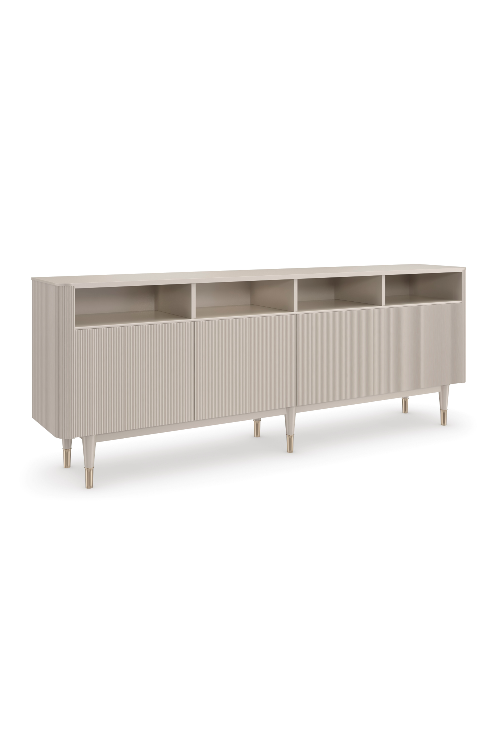Taupe Reeded TV Cabinet | Caracole Love Lines | Caracole.EU.com