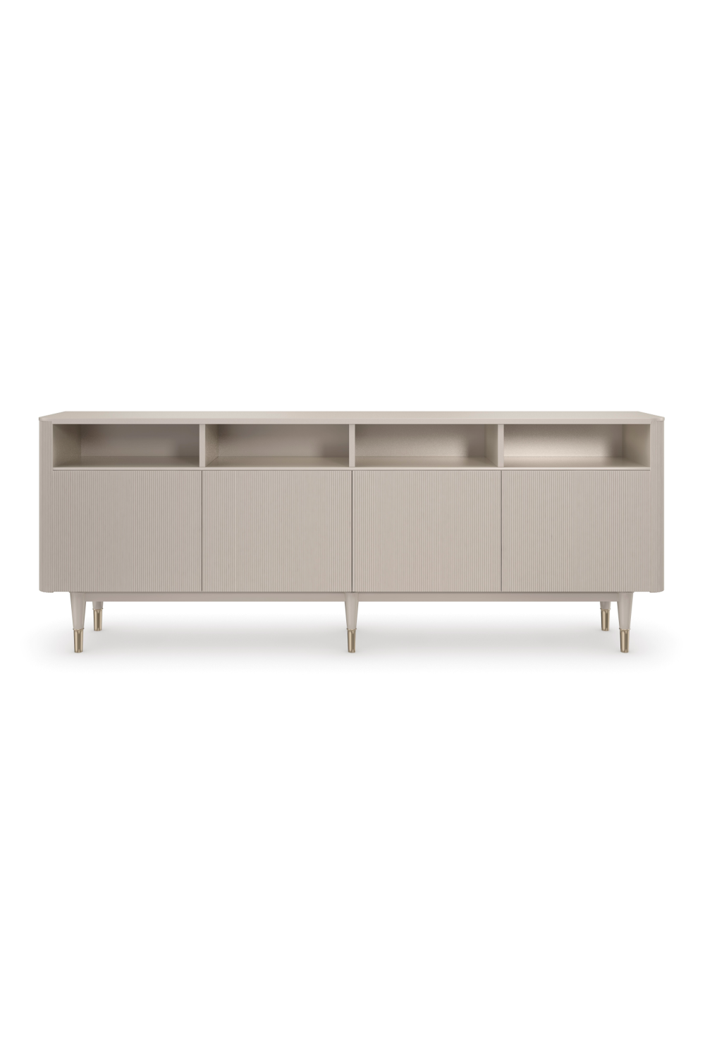 Taupe Reeded TV Cabinet | Caracole Love Lines | Caracole.EU.com