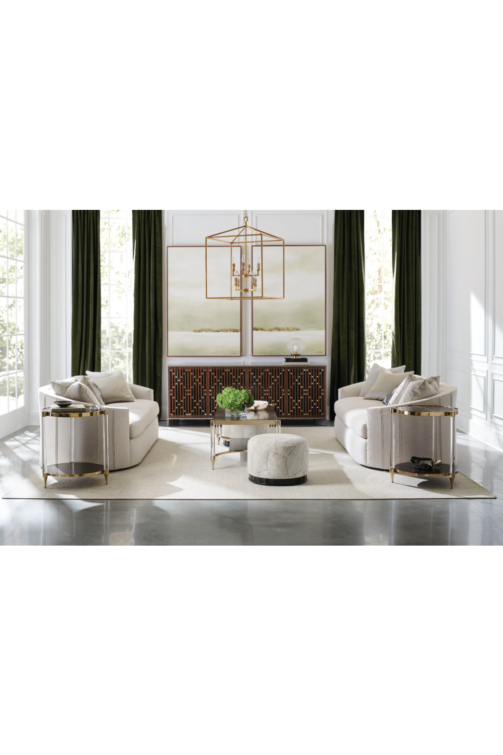 Slatted Wood Media Console | Caracole Diamond In The Rough | Caracole.eu.com