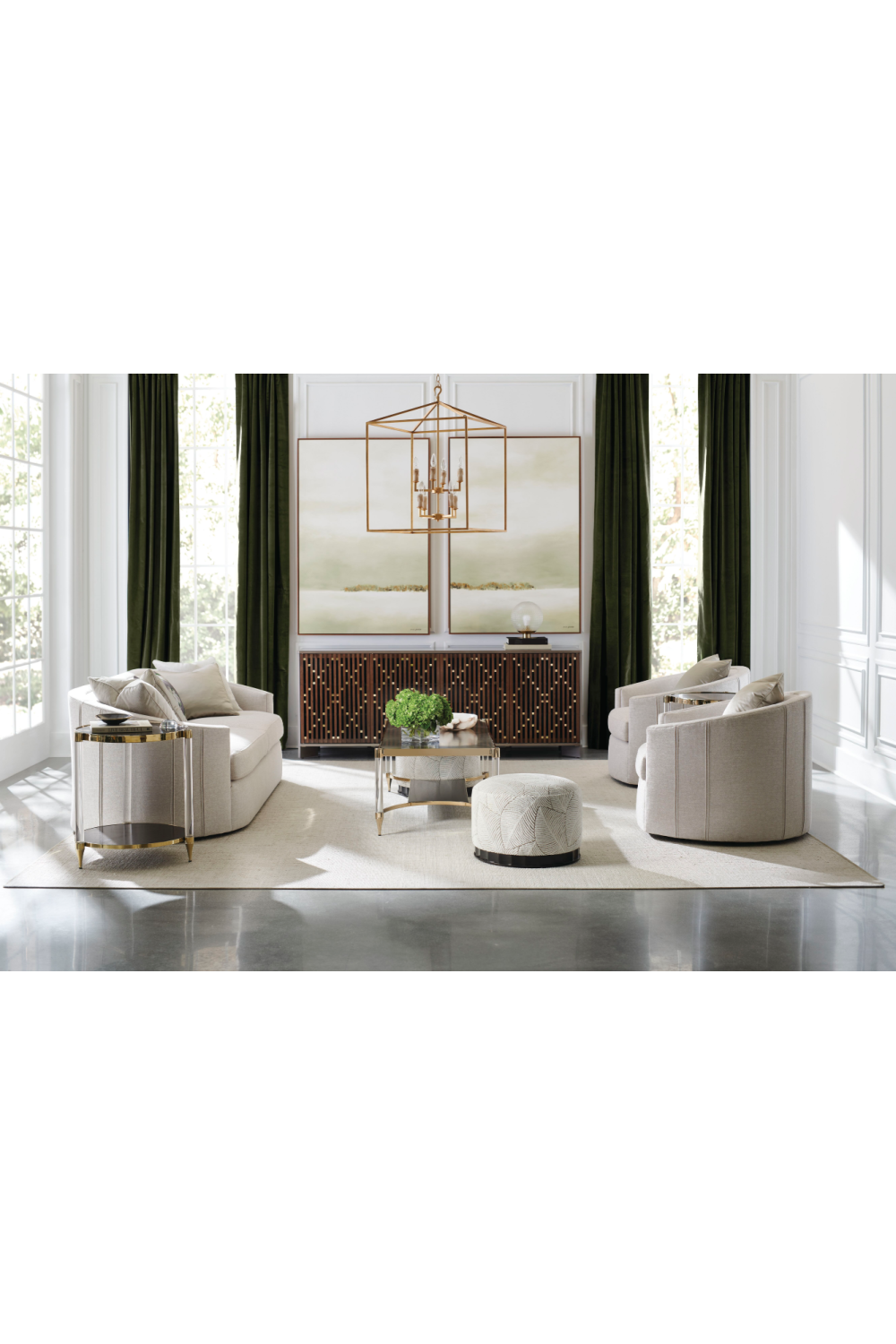 Slatted Wood Media Console | Caracole Diamond In The Rough | Caracole.eu.com