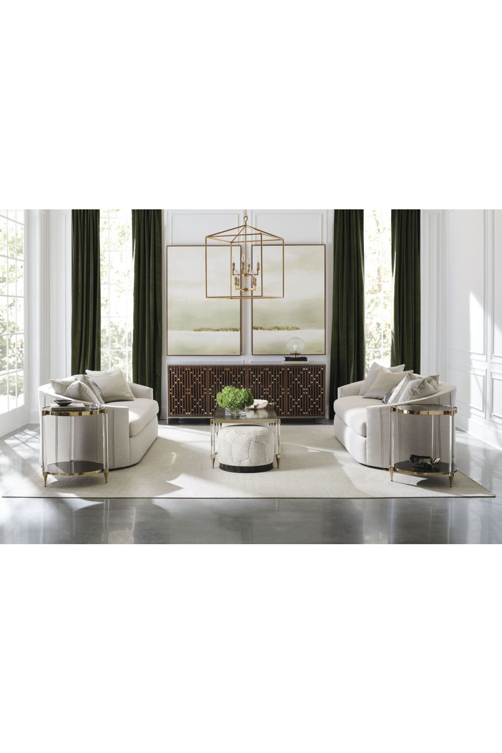 Slatted Wood Media Console | Caracole Diamond In The Rough | Caracole.eu.com