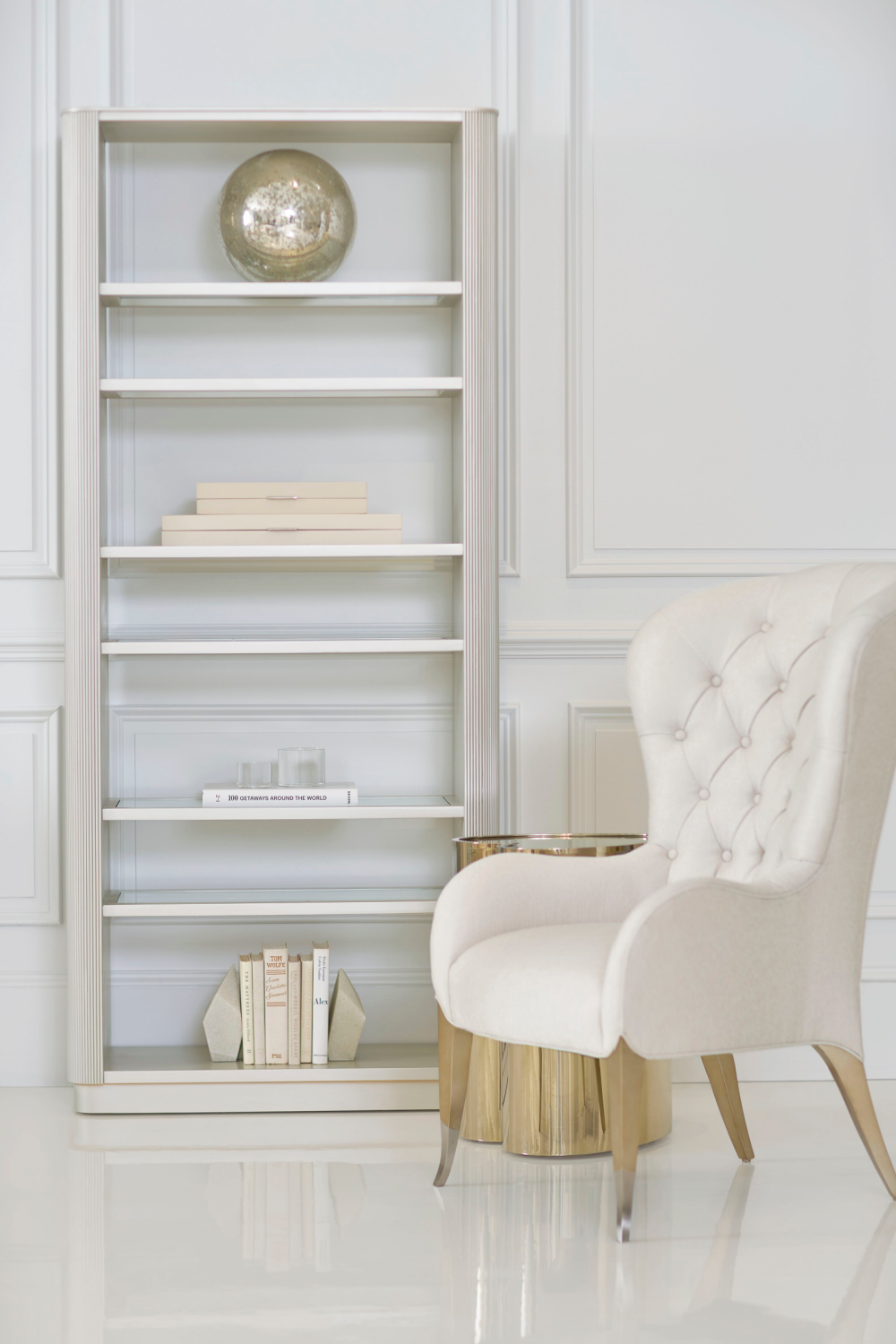 White Wooden Bookcase | Caracole Higher Love | Caracole.eu.com