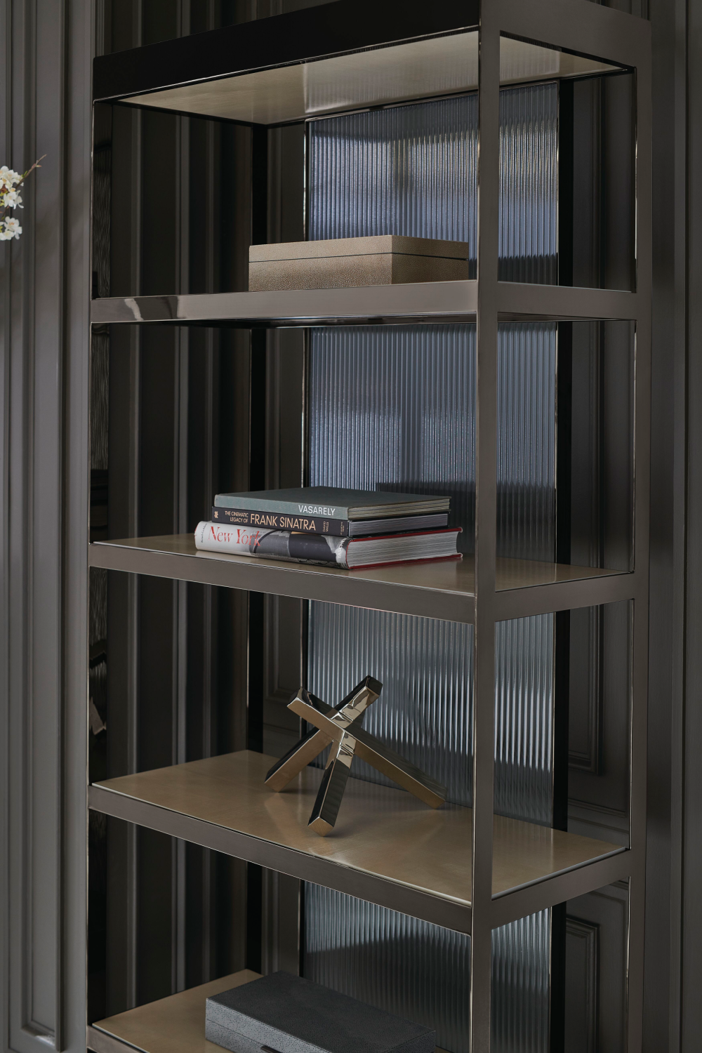 Bronze Framed Display Cabinet | Caracole Shelf Life | Caracole.eu.com
