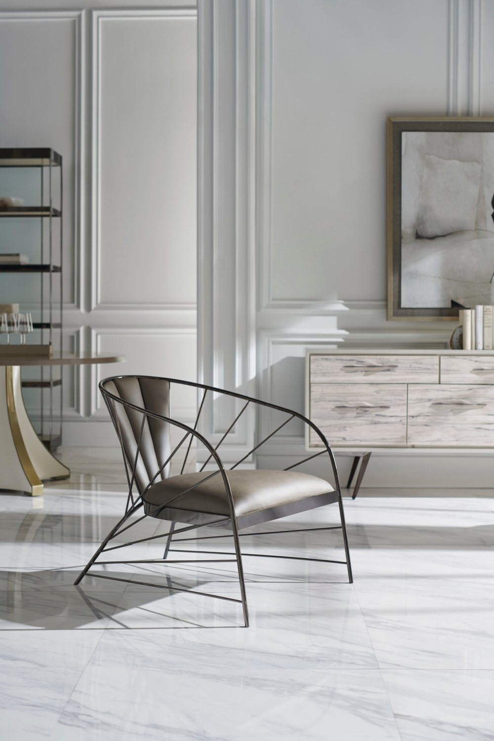 Bronze Framed Display Cabinet | Caracole Shelf Life | Caracole.eu.com