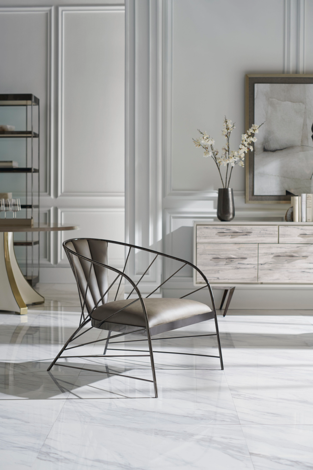 Bronze Framed Display Cabinet | Caracole Shelf Life | Caracole.eu.com