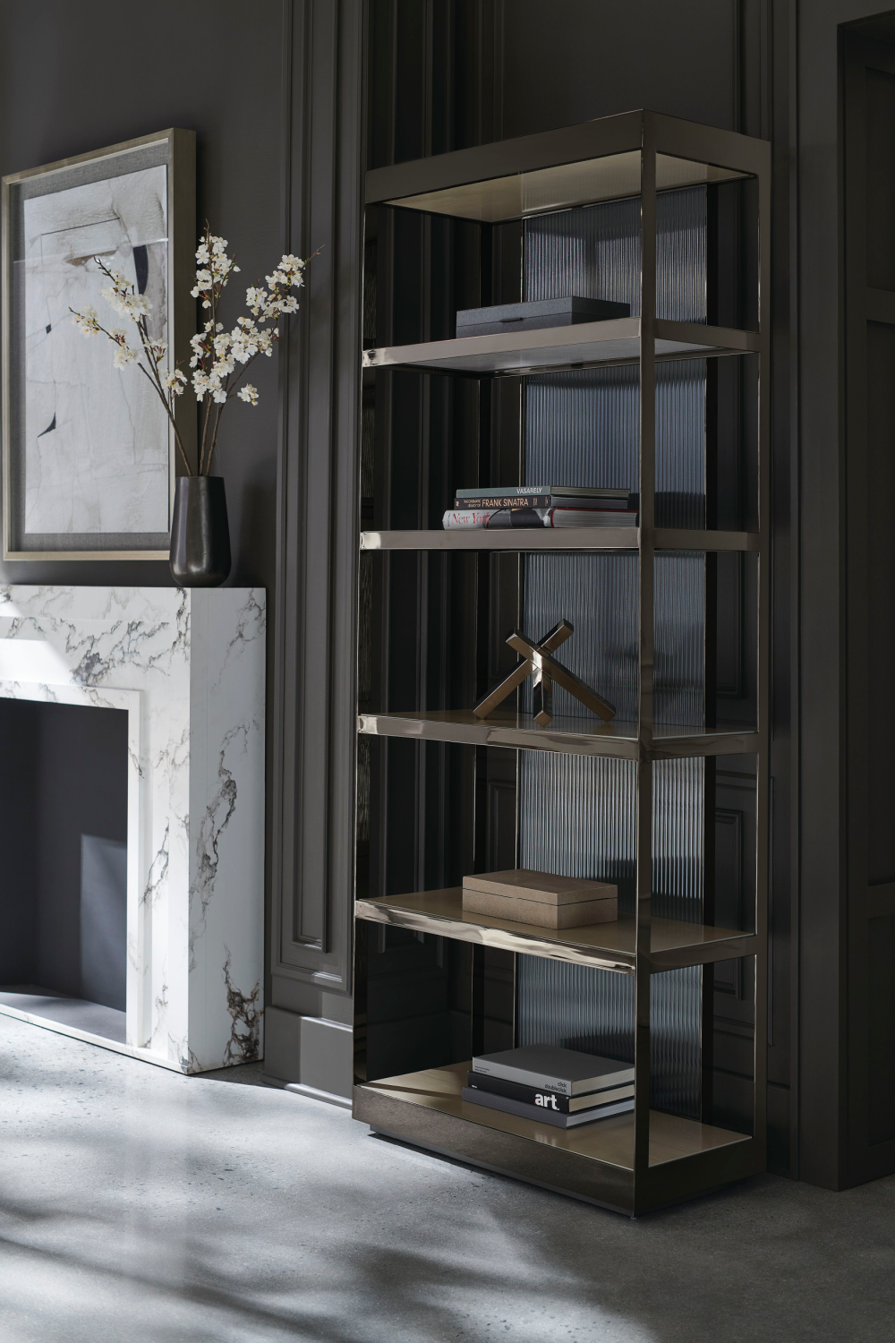 Bronze Framed Display Cabinet | Caracole Shelf Life | Caracole.eu.com