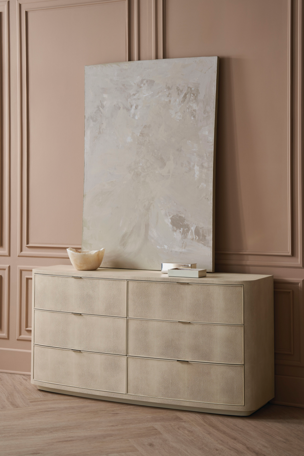 Cream Shagreen Dresser | Caracole Simply Perfect | Caracole.eu.com