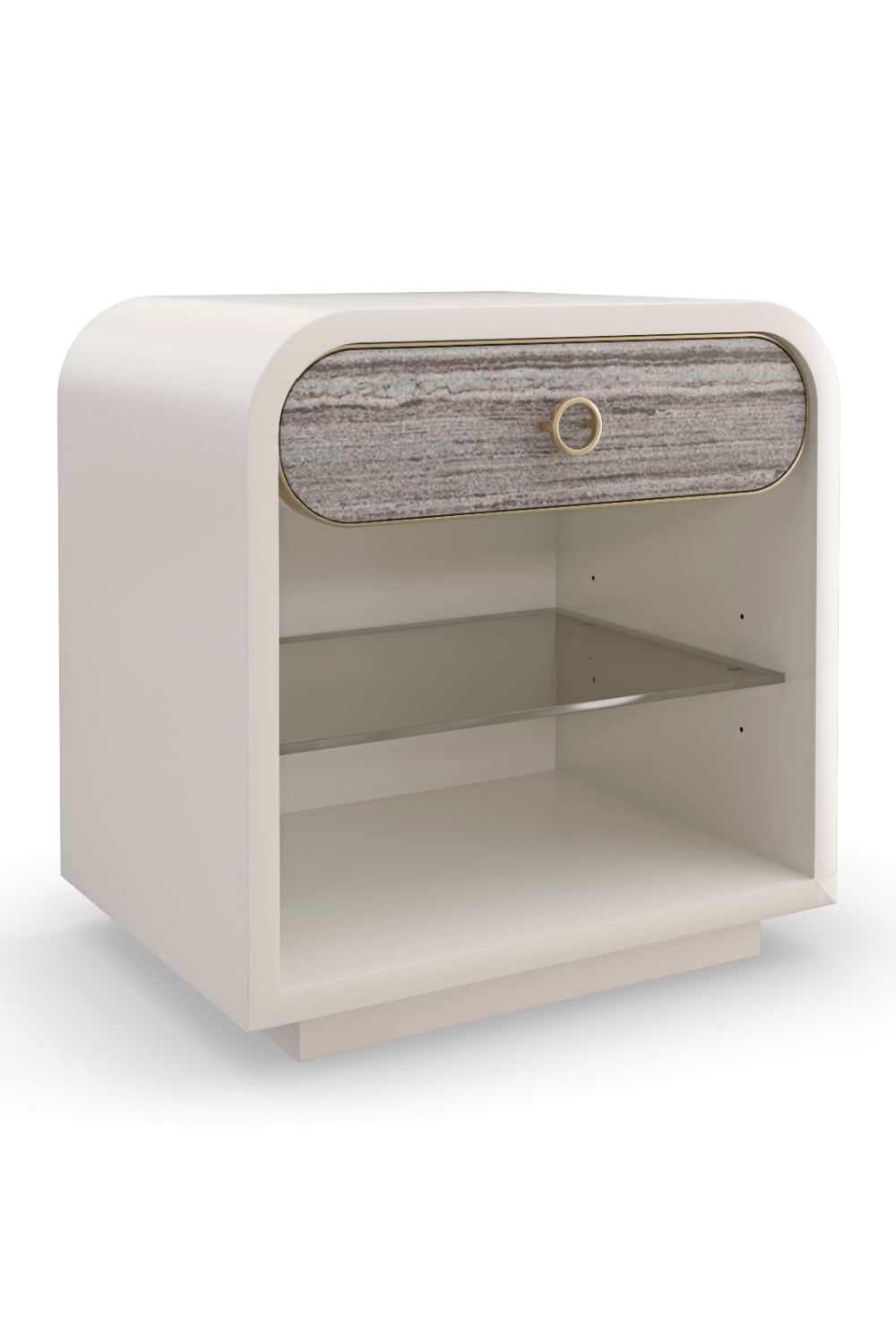 White Modern Nightstand | Caracole Quarry | Caracole.eu.com