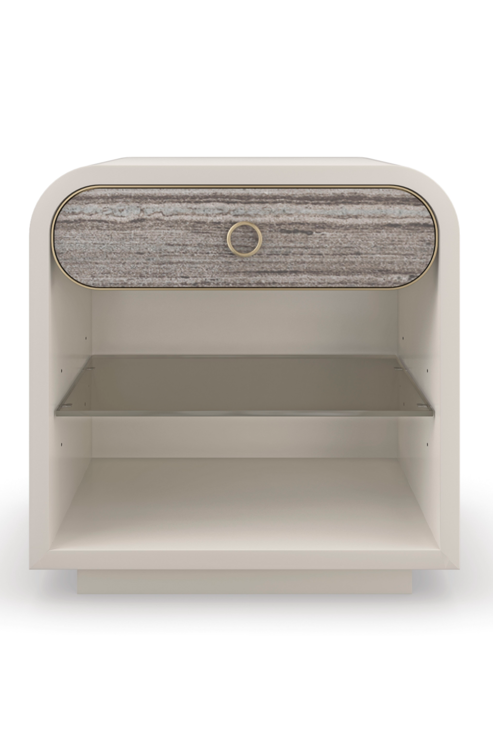 White Modern Nightstand | Caracole Quarry | Caracole.eu.com