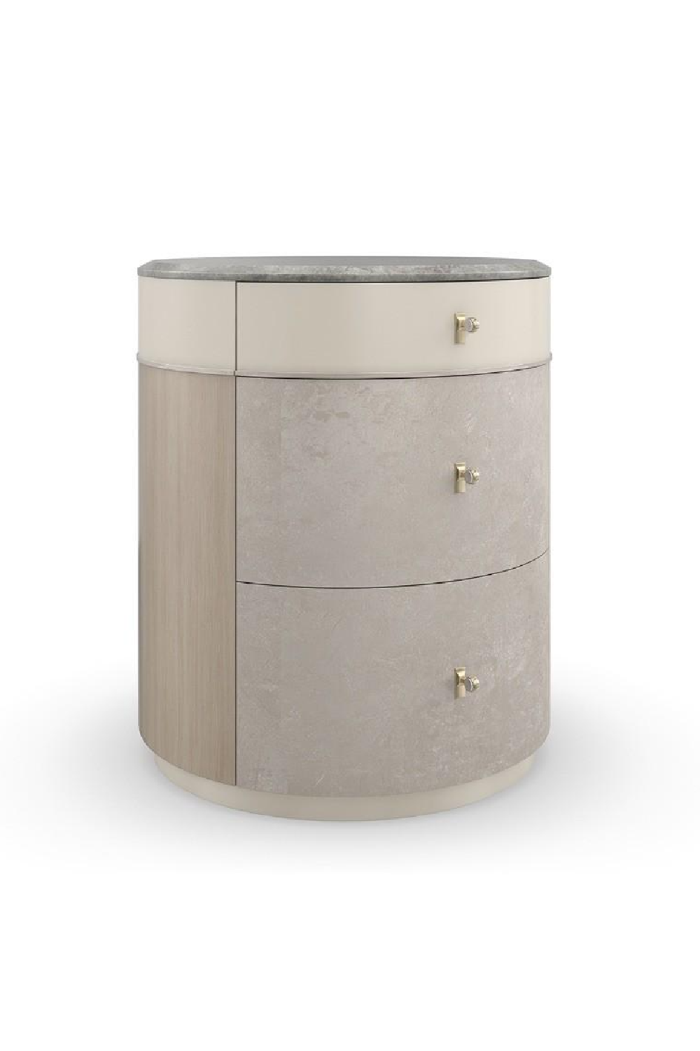 Curved Metallic Nightstand | Caracole Hang Around | Oroa.com