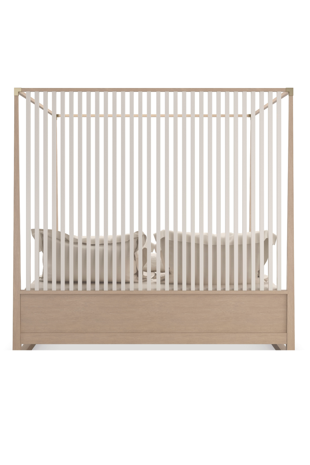 Light Oak Canopy Bed | Caracole Pinstripe | Caracole.eu.com