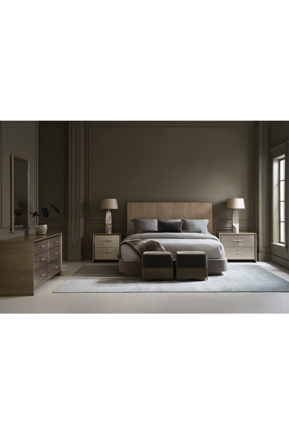 Gray Minimalist Bed | Caracole Dream Chaser | Caracole.eu.com