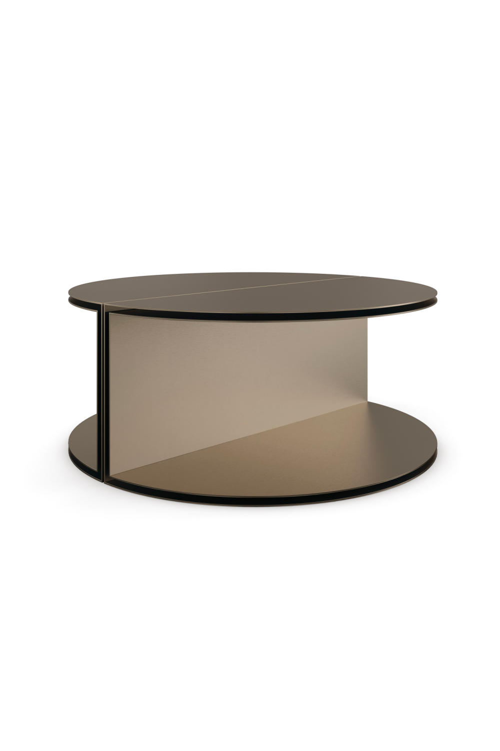 Gold Semi-Circle Cocktail Table | Caracole All Together | Caracole.eu.com