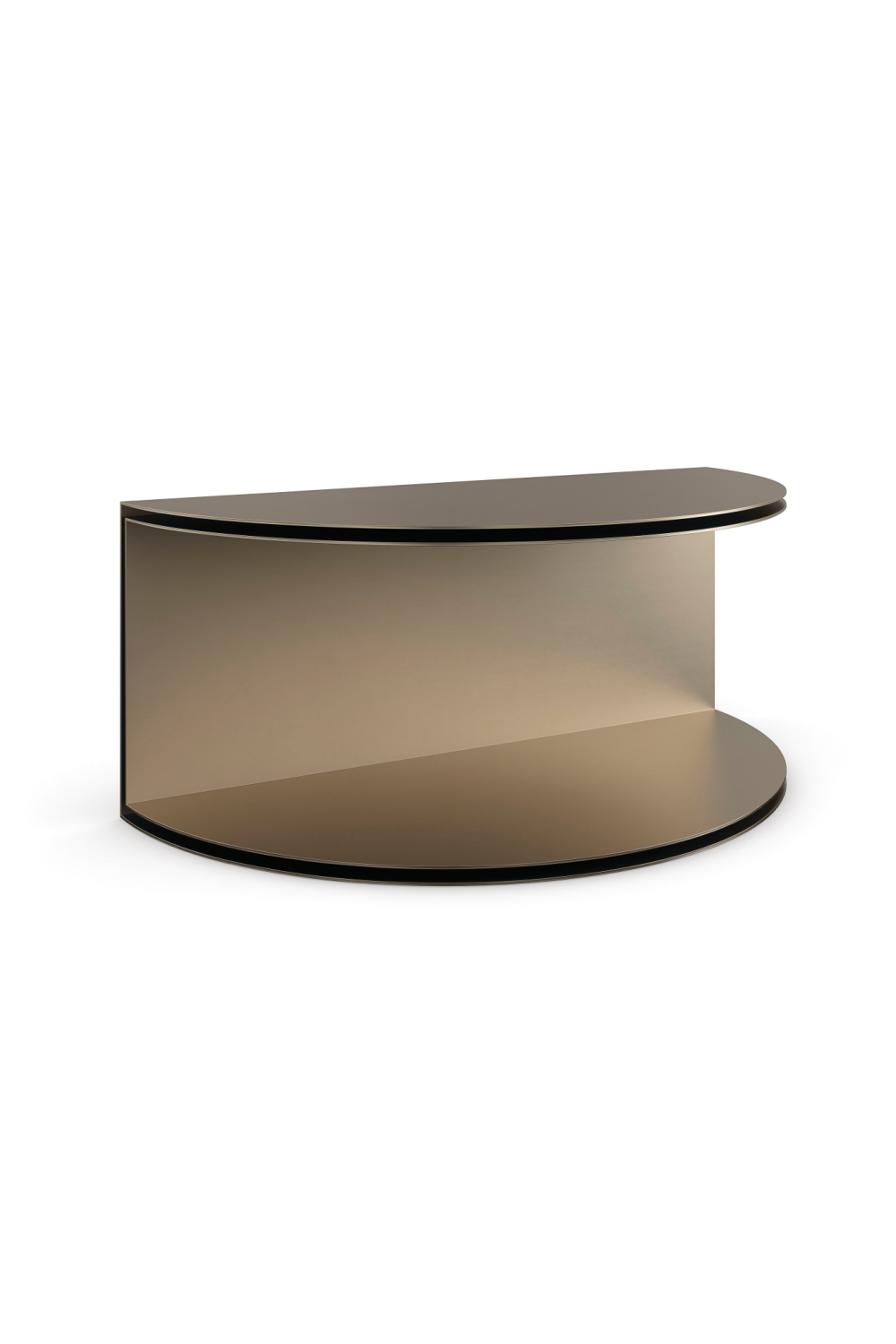 Gold Semi-Circle Cocktail Table | Caracole All Together | Caracole.eu.com