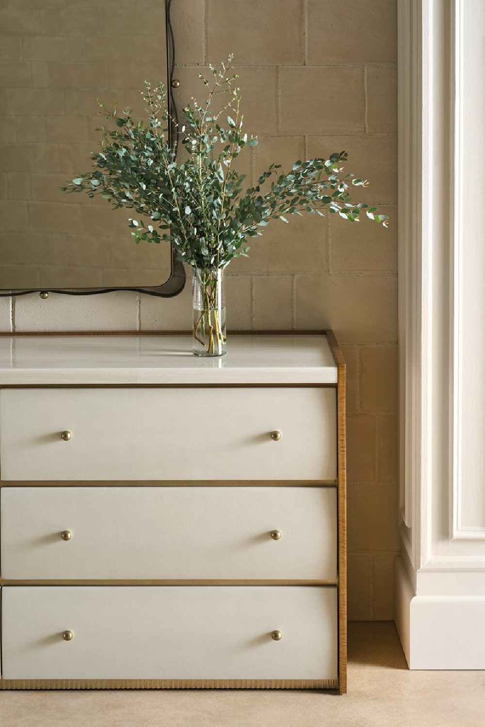 Bronze Ribbon Detail Mirror | Caracole Marseille | Caracole.eu.com